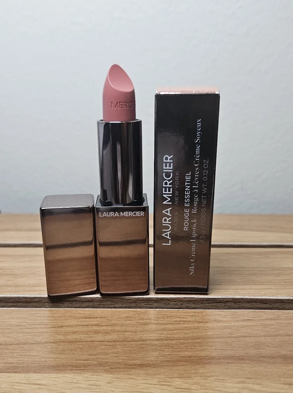 Laura Mercier Silky Creme Lipstick In 50 Brun Pale 0.12oz